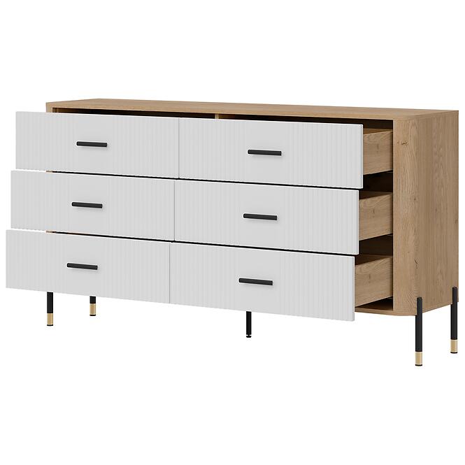 Komoda Dante Dt05  Dub Cremona/Biely,2