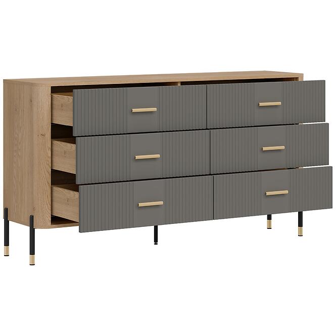 Komoda Dante Dt05  Dub Cremona/Sivá,6