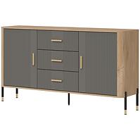 Komoda Dante Dt06 Dub Cremona/Sivá