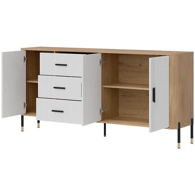 Komoda Dante Dt07 Dub Cremona/Biely