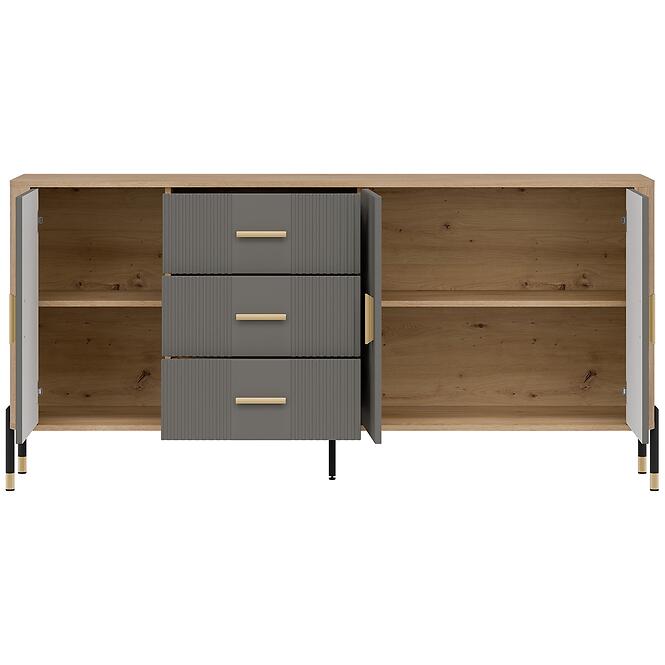 Komoda Dante Dt07 Dub Cremona/Sivá,4