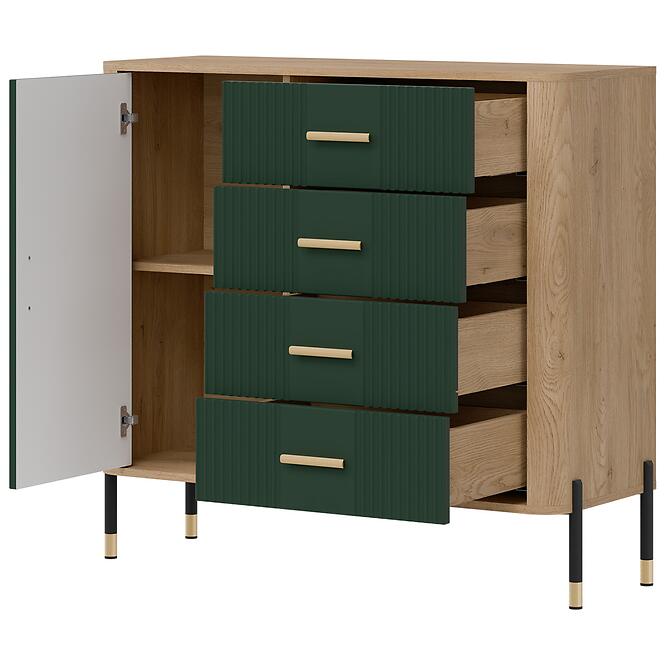 Komoda Dante Dt08 Dub Cremona/Zelená,2