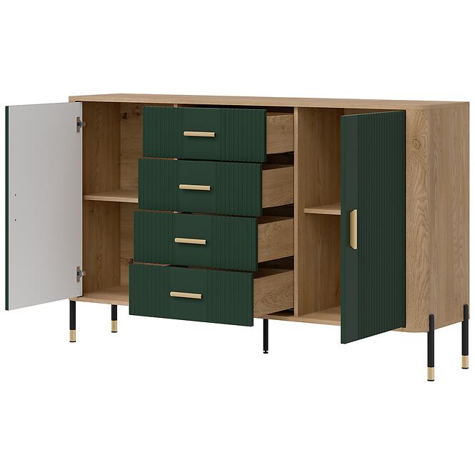 Komoda Dante Dt09 Dub Cremona/Zelená,2