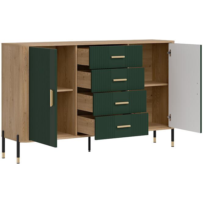Komoda Dante Dt09 Dub Cremona/Zelená,6