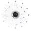 Hodiny GH2316 50x4 cm diamond black,2