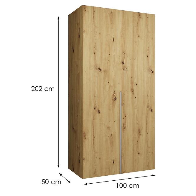 Skriňa Alicante I 100 artisan strieborný,2