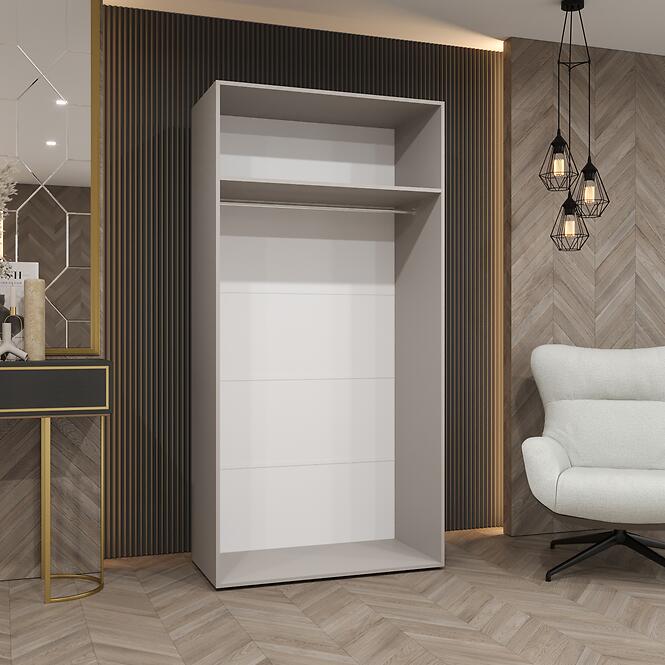 Skriňa Alicante I 100 kašmír/strieborný,10