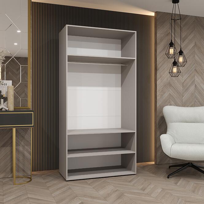 Skriňa Alicante I 100 kašmír/strieborný,11