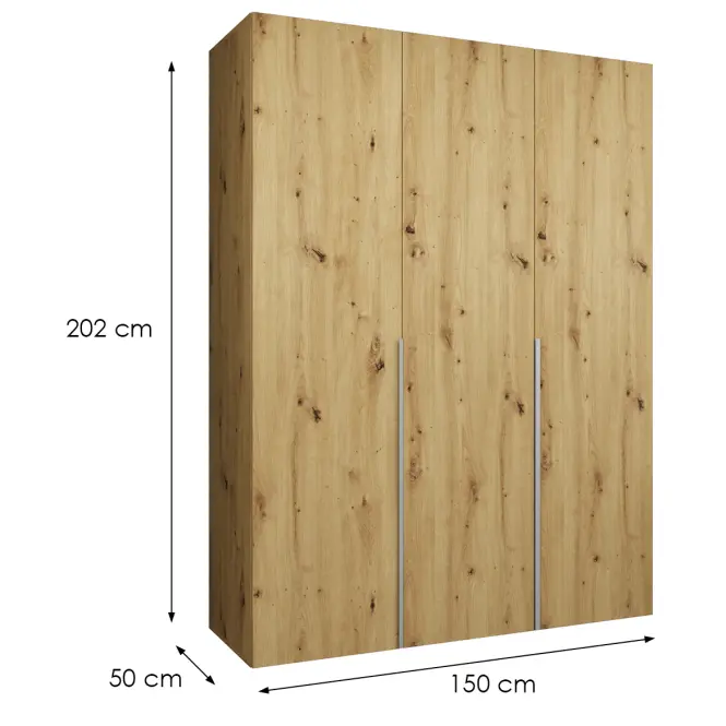 Skriňa Alicante I 150 artisan strieborný