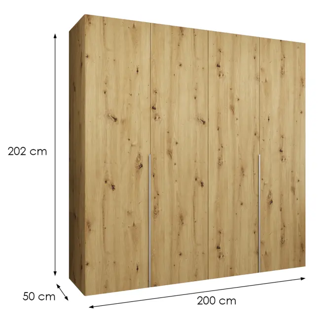Skriňa Alicante I 200 artisan strieborný