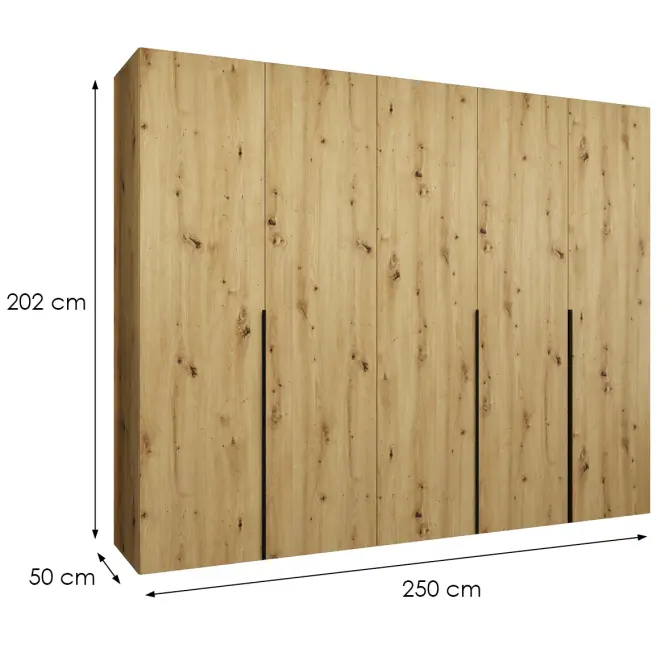 Skriňa Alicante I 250 artisan čierna
