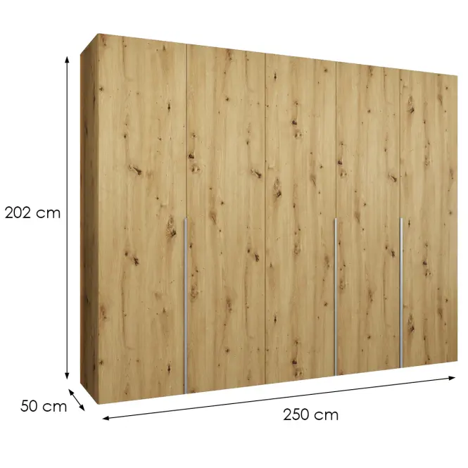 Skriňa Alicante I 250 artisan strieborný