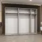 Skriňa Alicante I 250 kašmír/strieborný,10