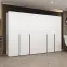 Skriňa Alicante I 300 biela/čierna,5