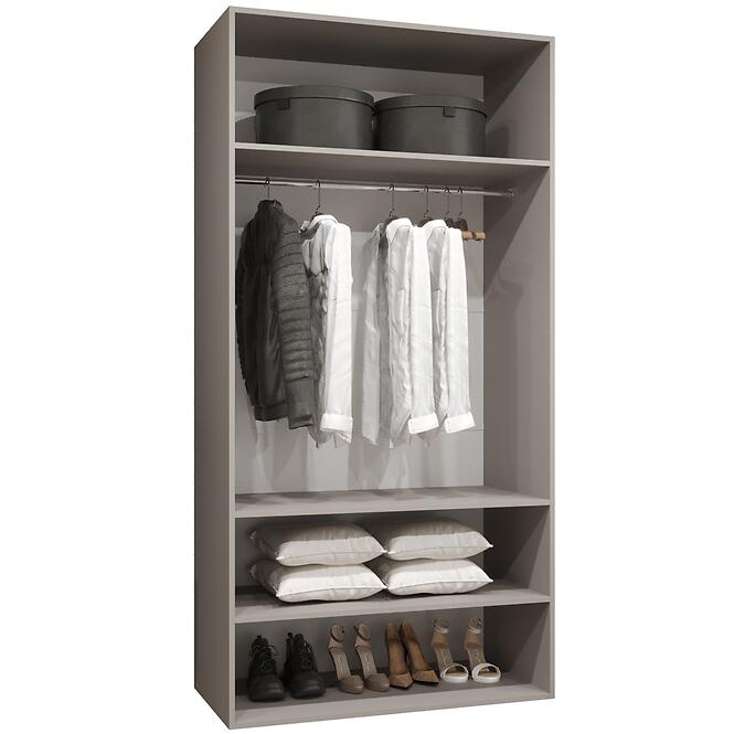 Skriňa Alicante II 100 kašmír/čierna