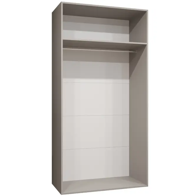 Skriňa Alicante II 100 kašmír/strieborný,3