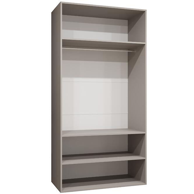 Skriňa Alicante II 100 kašmír/strieborný,4