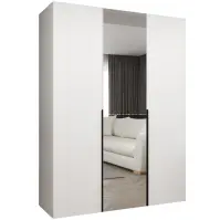 Skriňa Alicante II 150 biela/čierna