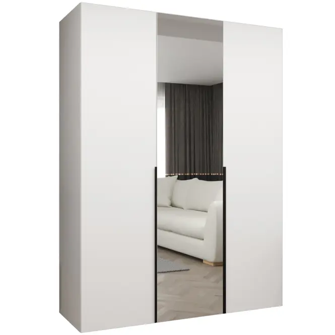 Skriňa Alicante II 150 biela/čierna