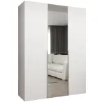 Skriňa Alicante II 150 biela/strieborný