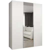Skriňa Alicante II 150 biela/strieborný
