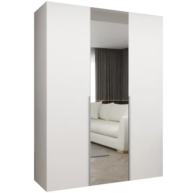 Skriňa Alicante II 150 biela/strieborný