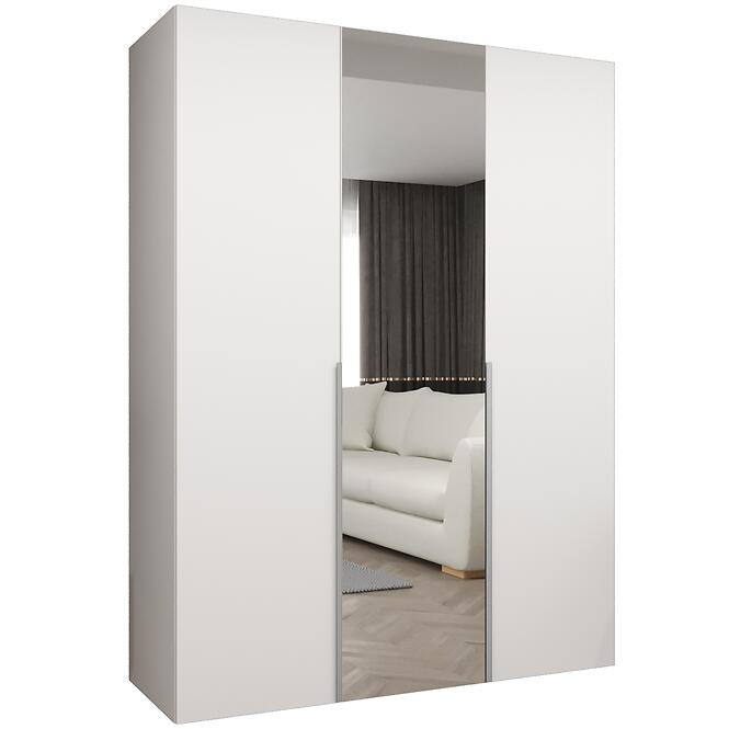 Skriňa Alicante II 150 biela/strieborný