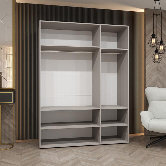 Skriňa Alicante II 150 kašmír/čierna