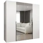 Skriňa Alicante II 200 biela/čierna