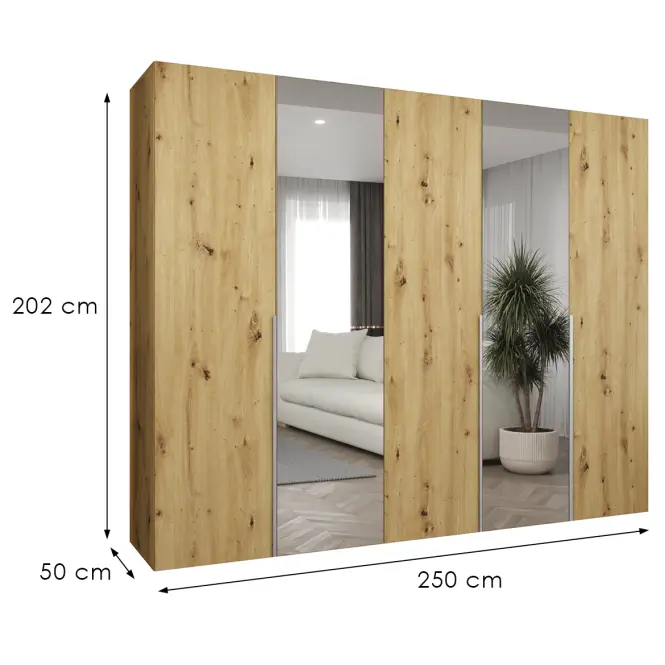 Skriňa Alicante II 250 artisan strieborný