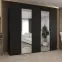 Skriňa Alicante II 250 čierna/strieborný,5