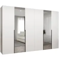 Skriňa Alicante II 300 biela/čierna