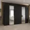 Skriňa Alicante II 300 čierna/zlatá,5