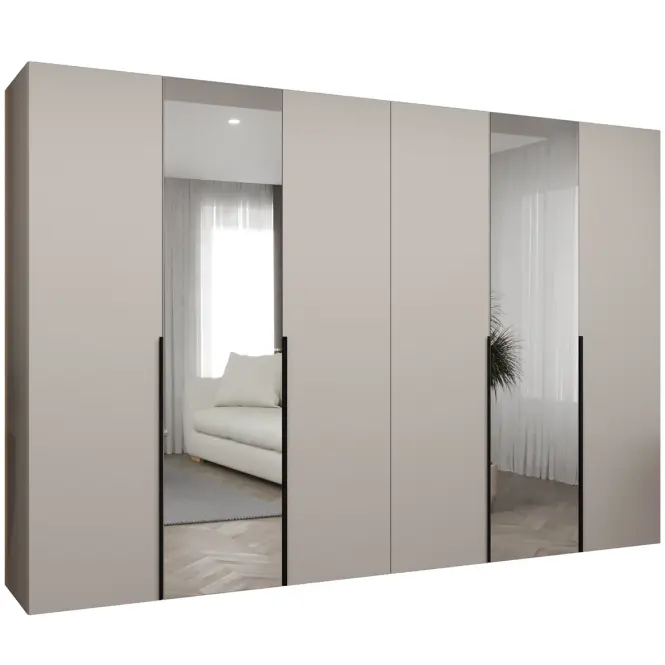 Skriňa Alicante II 300 kašmír/čierna