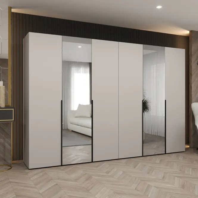 Skriňa Alicante II 300 kašmír/čierna,11