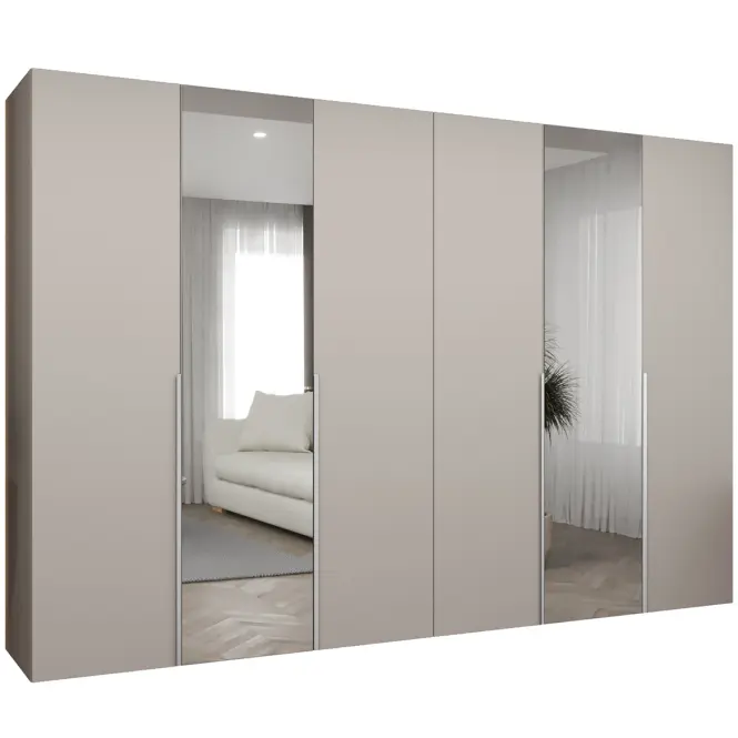 Skriňa Alicante II 300 kašmír/strieborný