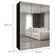 Skriňa Alicante III 150 čierna/strieborný,4
