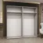 Skriňa Alicante III 200 kašmír/čierna,10