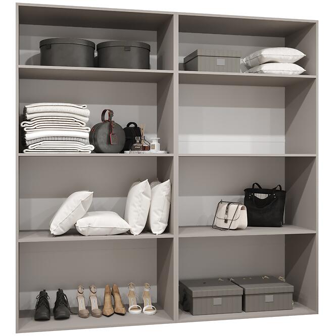 Skriňa Alicante III 200 kašmír/strieborný