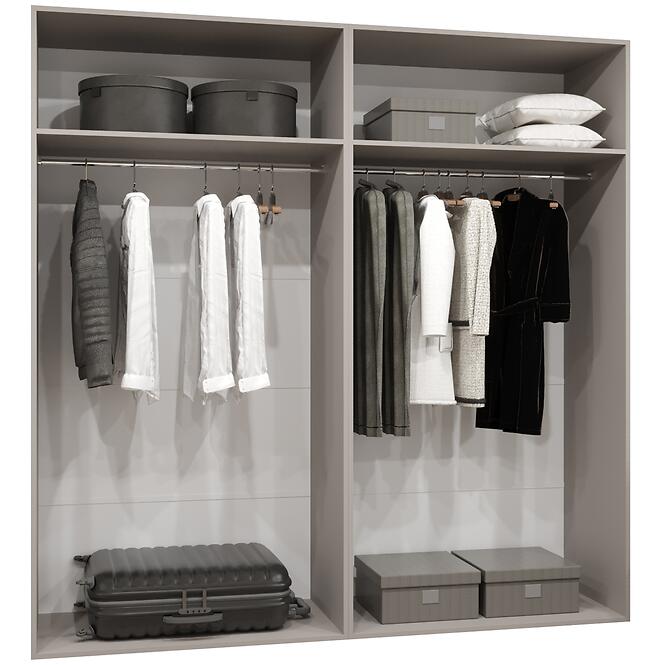 Skriňa Alicante III 200 kašmír/zlatá