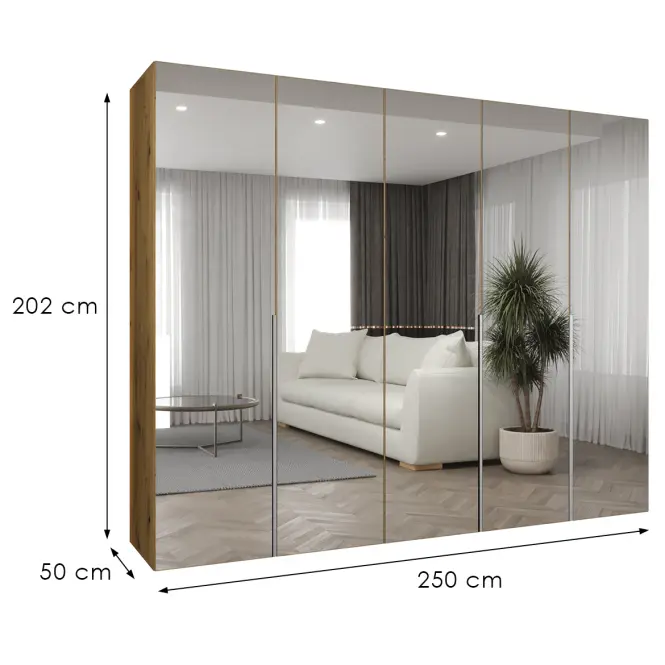 Skriňa Alicante III 250 artisan strieborný