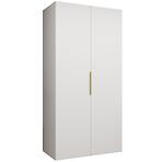 Skriňa Marbella I 100 biela/zlatá