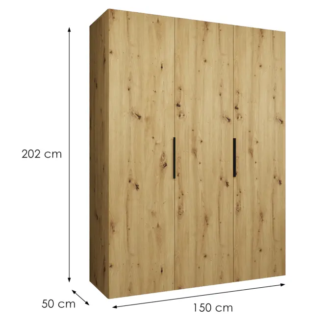 Skriňa Marbella I 150 artisan čierna