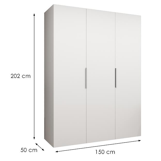 Skriňa Marbella I 150 biela/kašmír,4
