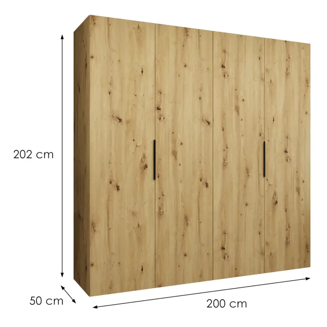 Skriňa Marbella I 200 artisan čierna