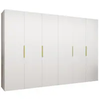 Skriňa Marbella I 300 biela/zlatá