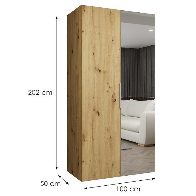 Skriňa Marbella II 100 artisan kašmír