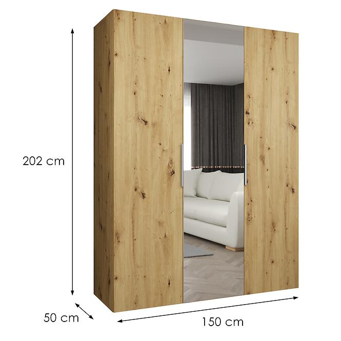 Skriňa Marbella II 150 artisan kašmír,4