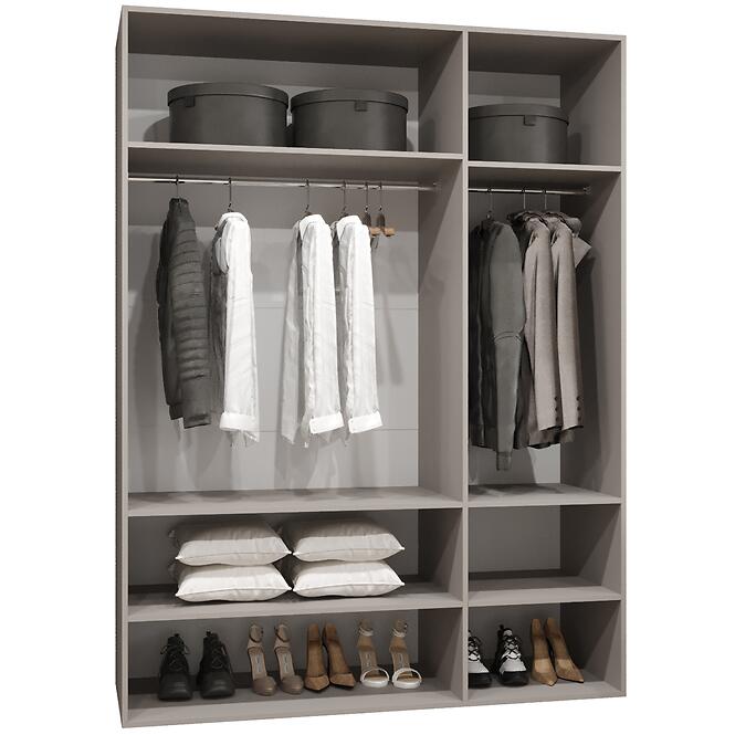 Skriňa Marbella II 150 kašmír/strieborný,7