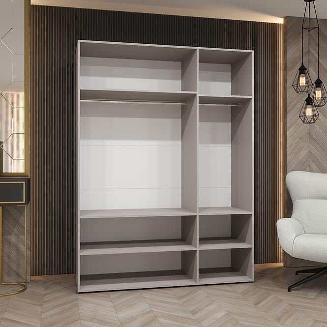 Skriňa Marbella II 150 kašmír/strieborný,11
